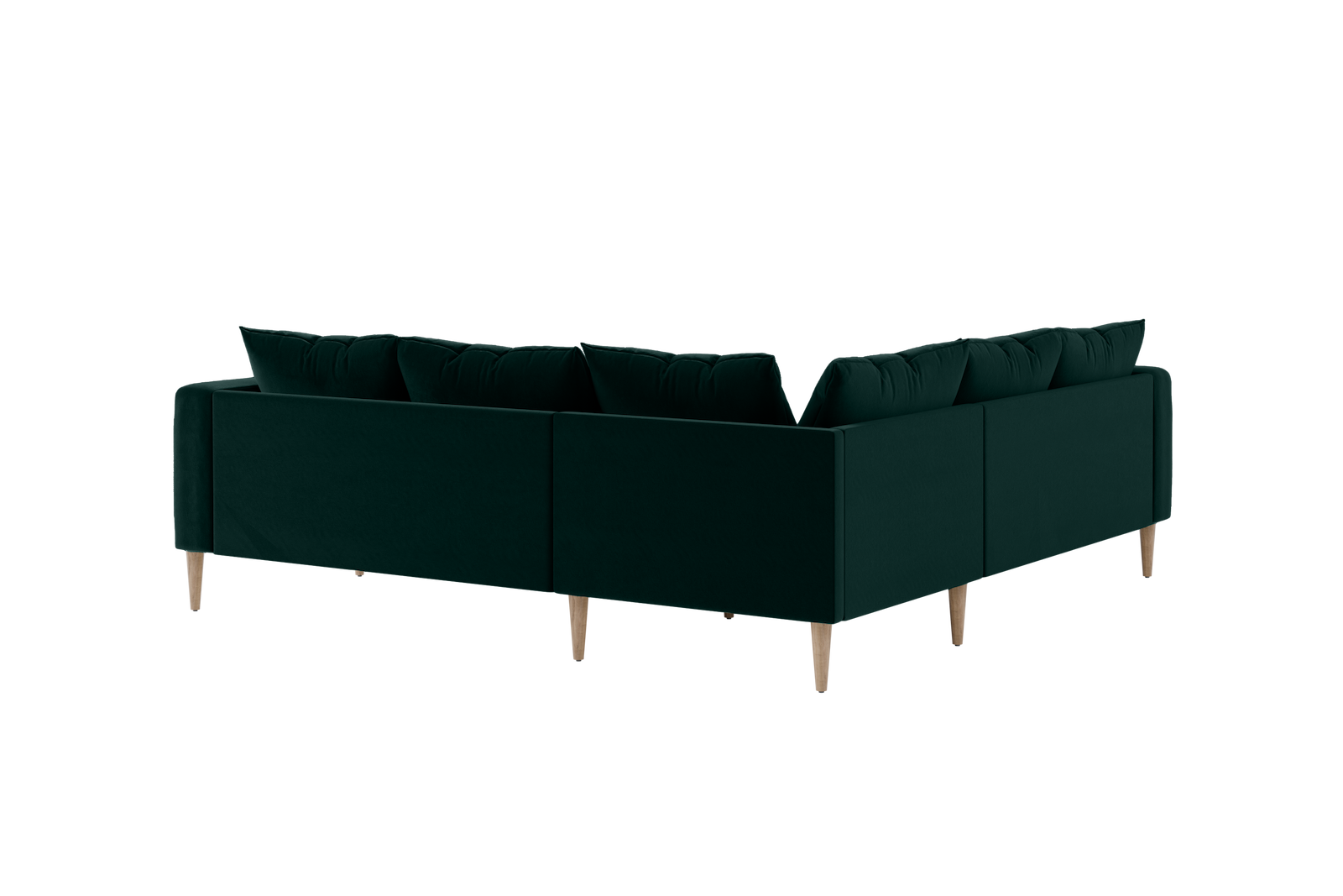 The Essential Corner Sectional | 5 Seat | Recycled Velvet