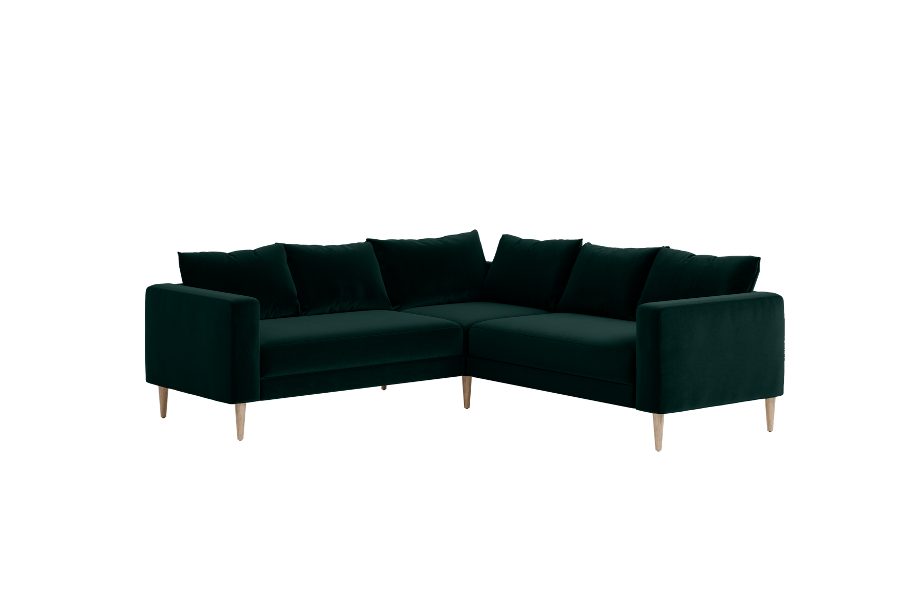 The Essential Corner Sectional | 5 Seat | Recycled Velvet