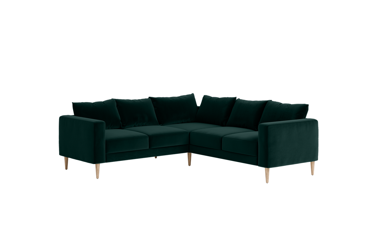 The Essential Corner Sectional | 5 Seat | Recycled Velvet