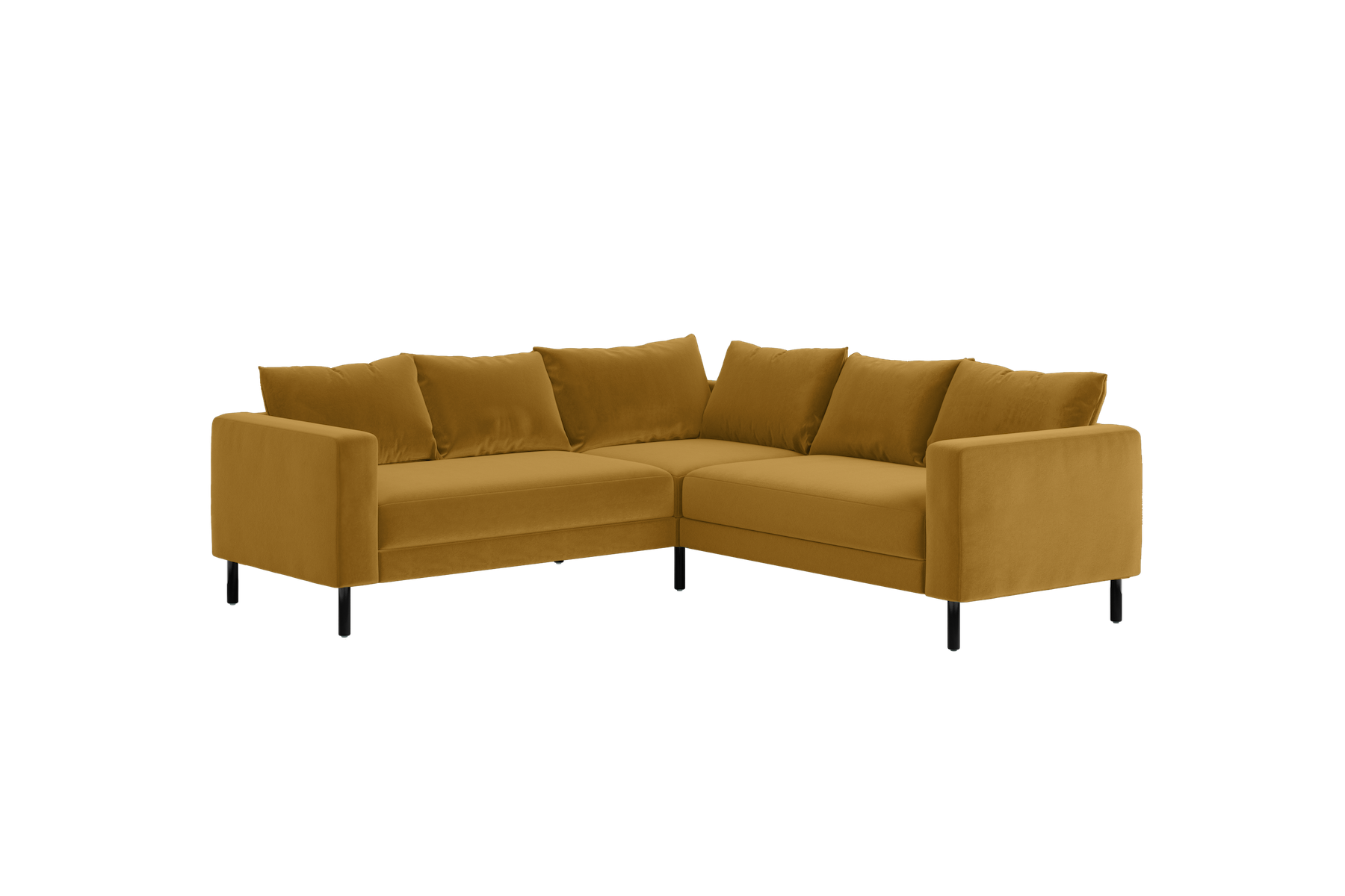 The Essential Corner Sectional | 5 Seat | Recycled Velvet