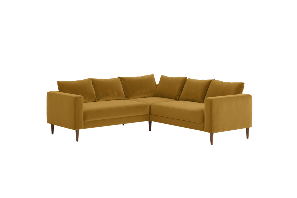 The Essential Corner Sectional | 5 Seat | Recycled Velvet