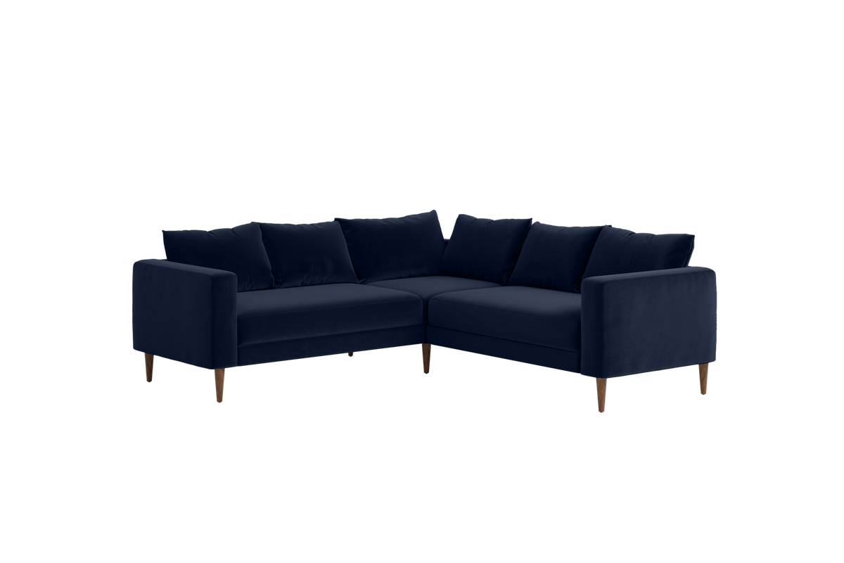 The Essential Corner Sectional | 5 Seat | Recycled Velvet