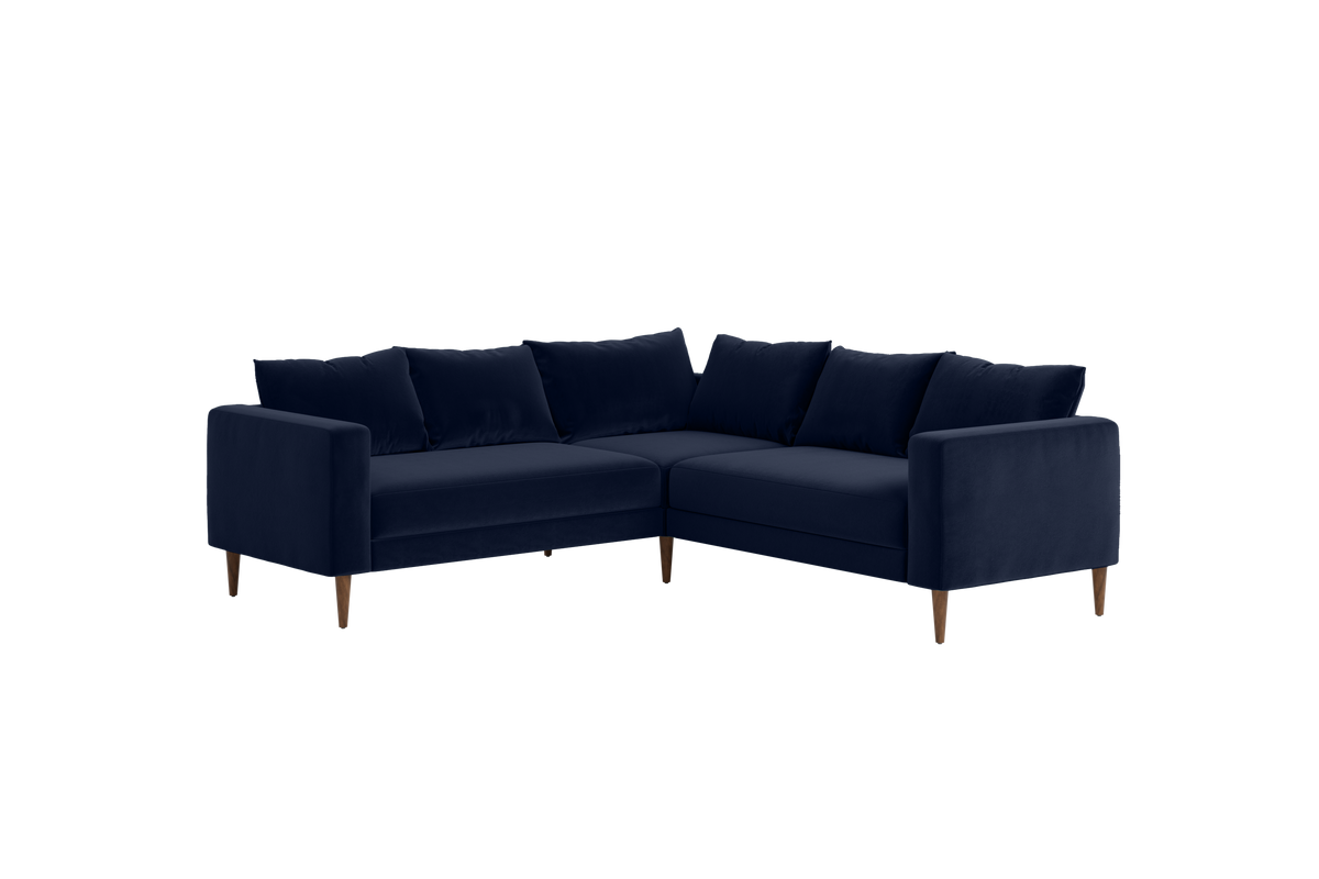 The Essential Corner Sectional | 5 Seat | Recycled Velvet