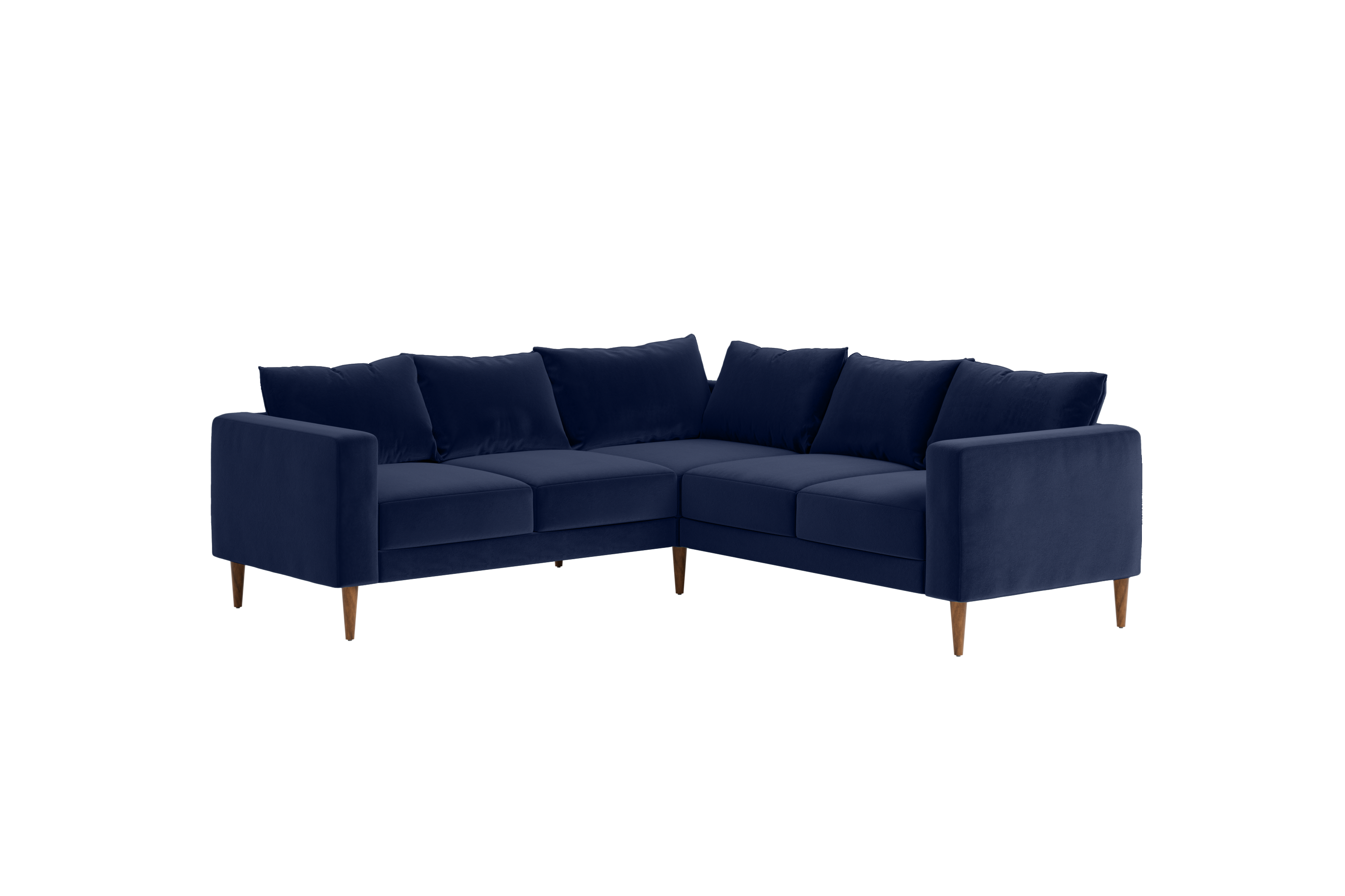 The Essential Corner Sectional | 5 Seat | Recycled Velvet