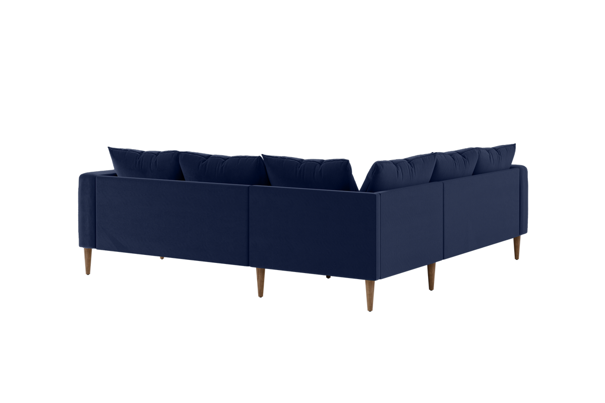 The Essential Corner Sectional | 5 Seat | Recycled Velvet