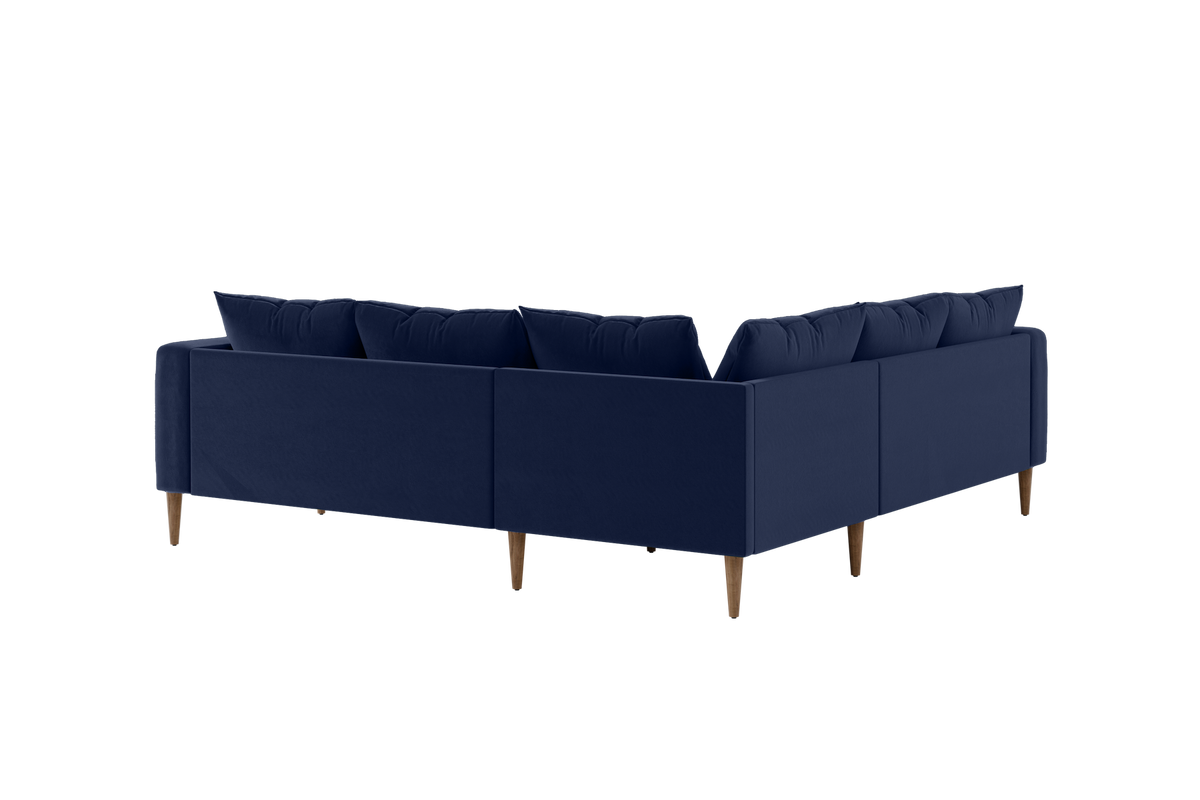 The Essential Corner Sectional | 5 Seat | Recycled Velvet