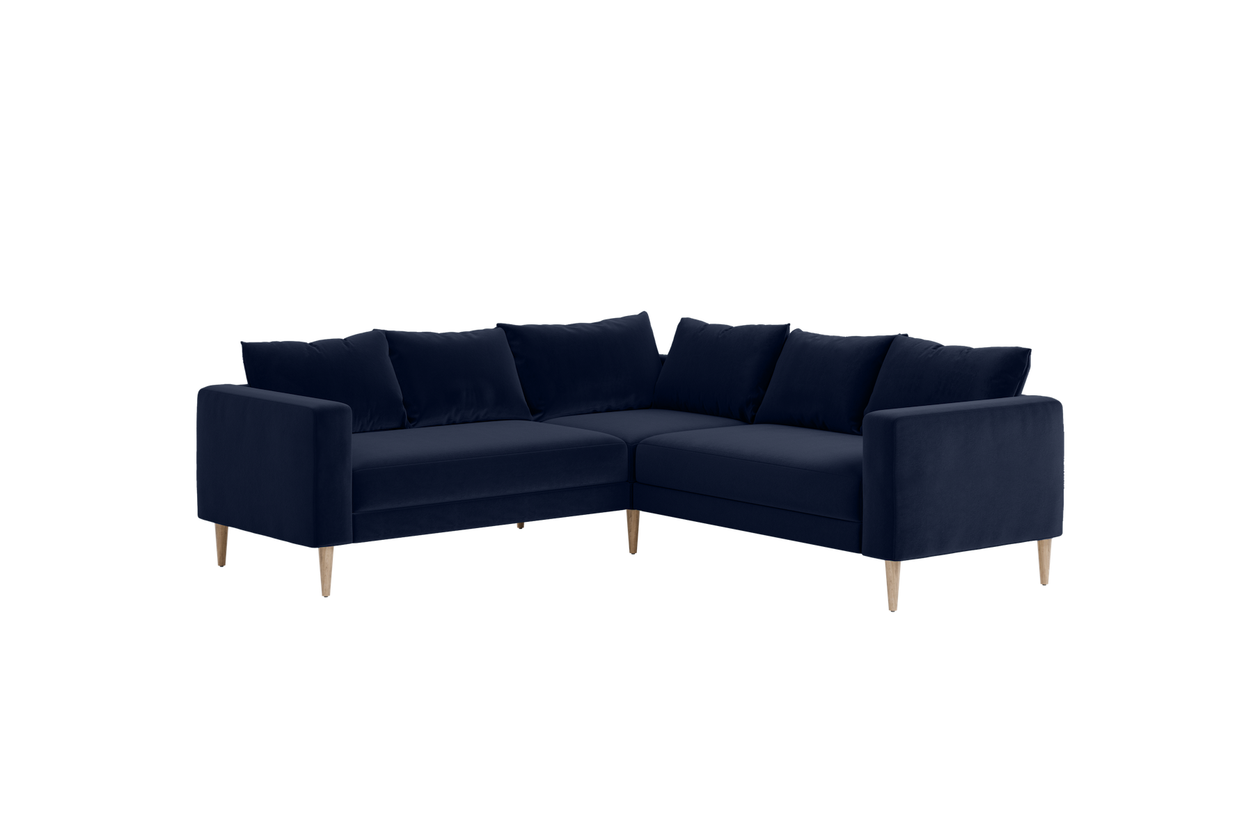 The Essential Corner Sectional | 5 Seat | Recycled Velvet