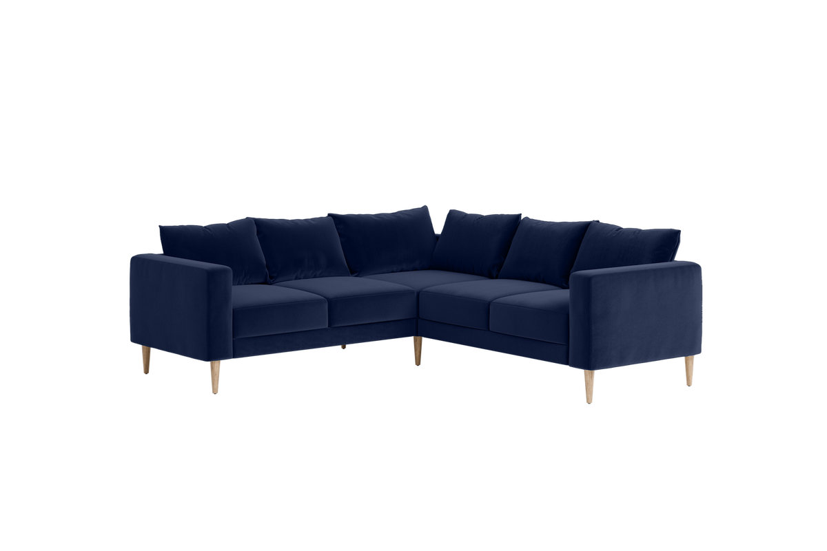 The Essential Corner Sectional | 5 Seat | Recycled Velvet