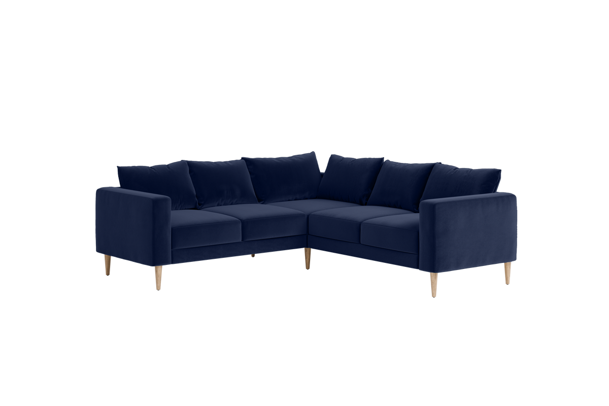 The Essential Corner Sectional | 5 Seat | Recycled Velvet