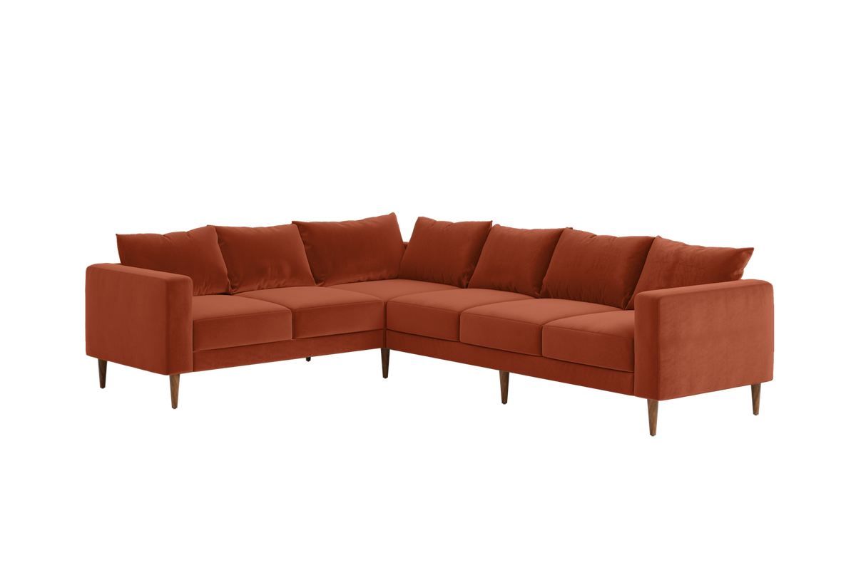 The Essential Corner Sectional | 6 Seat | Recycled Velvet