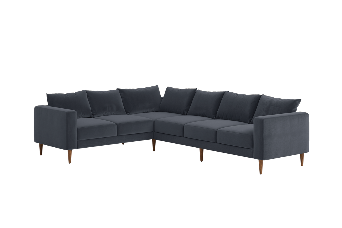 The Essential Corner Sectional | 6 Seat | Recycled Velvet