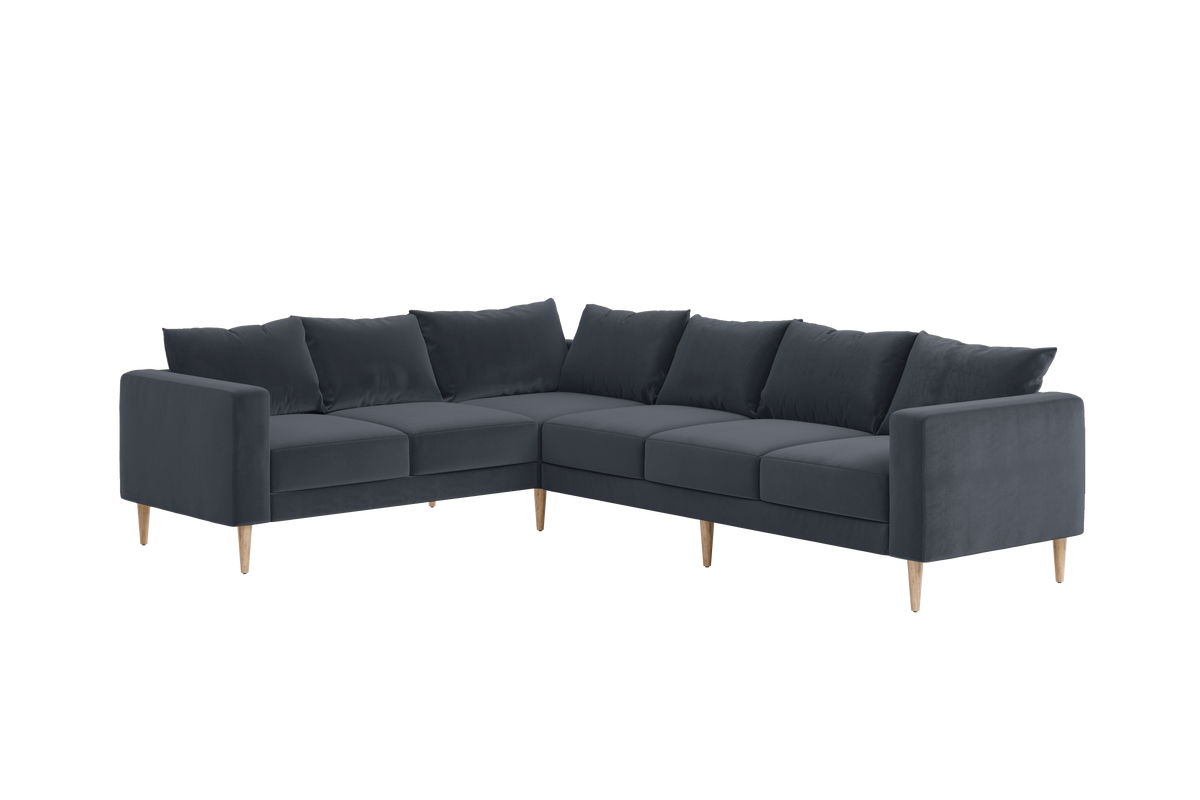 The Essential Corner Sectional | 6 Seat | Recycled Velvet