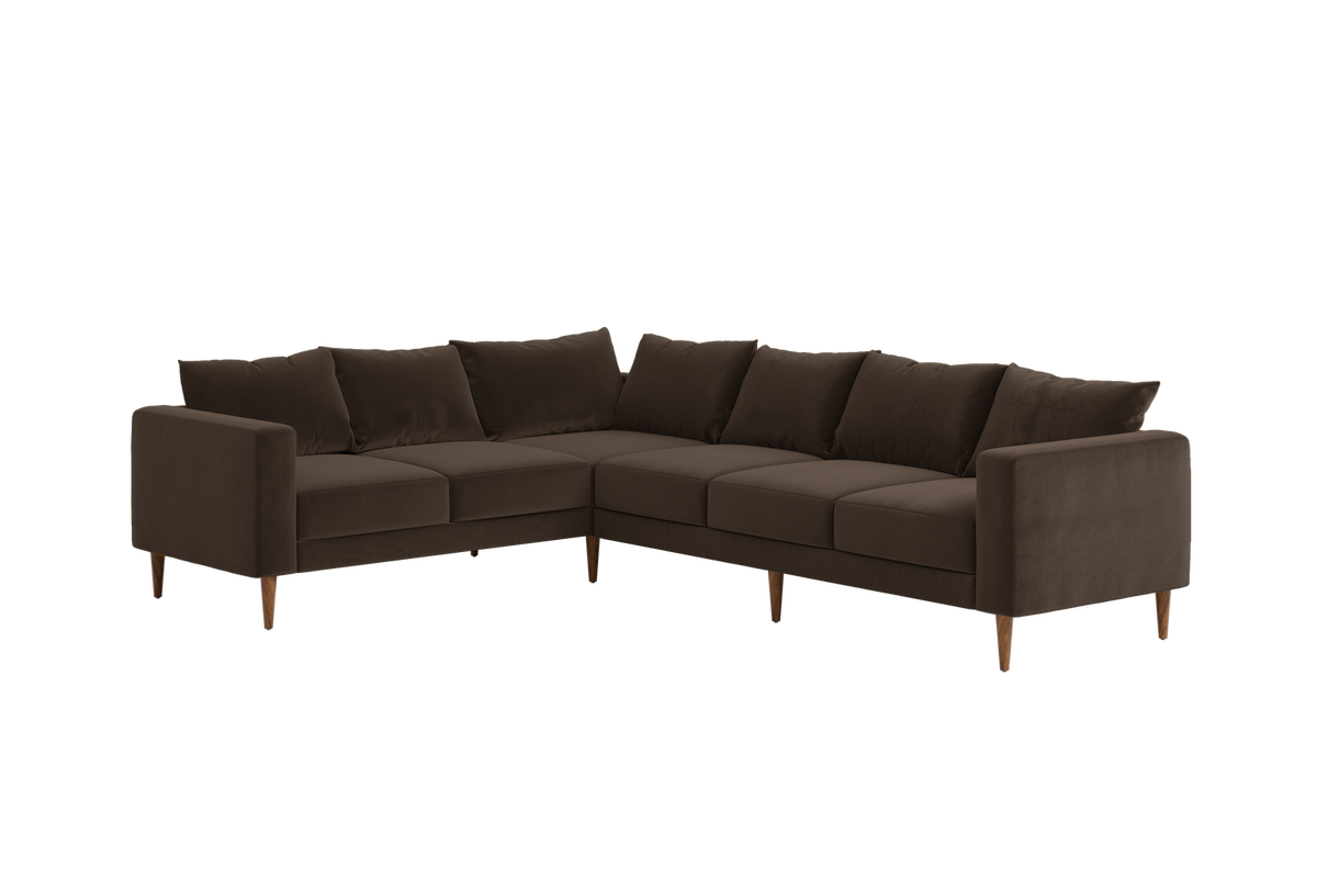 The Essential Corner Sectional | 6 Seat | Recycled Velvet