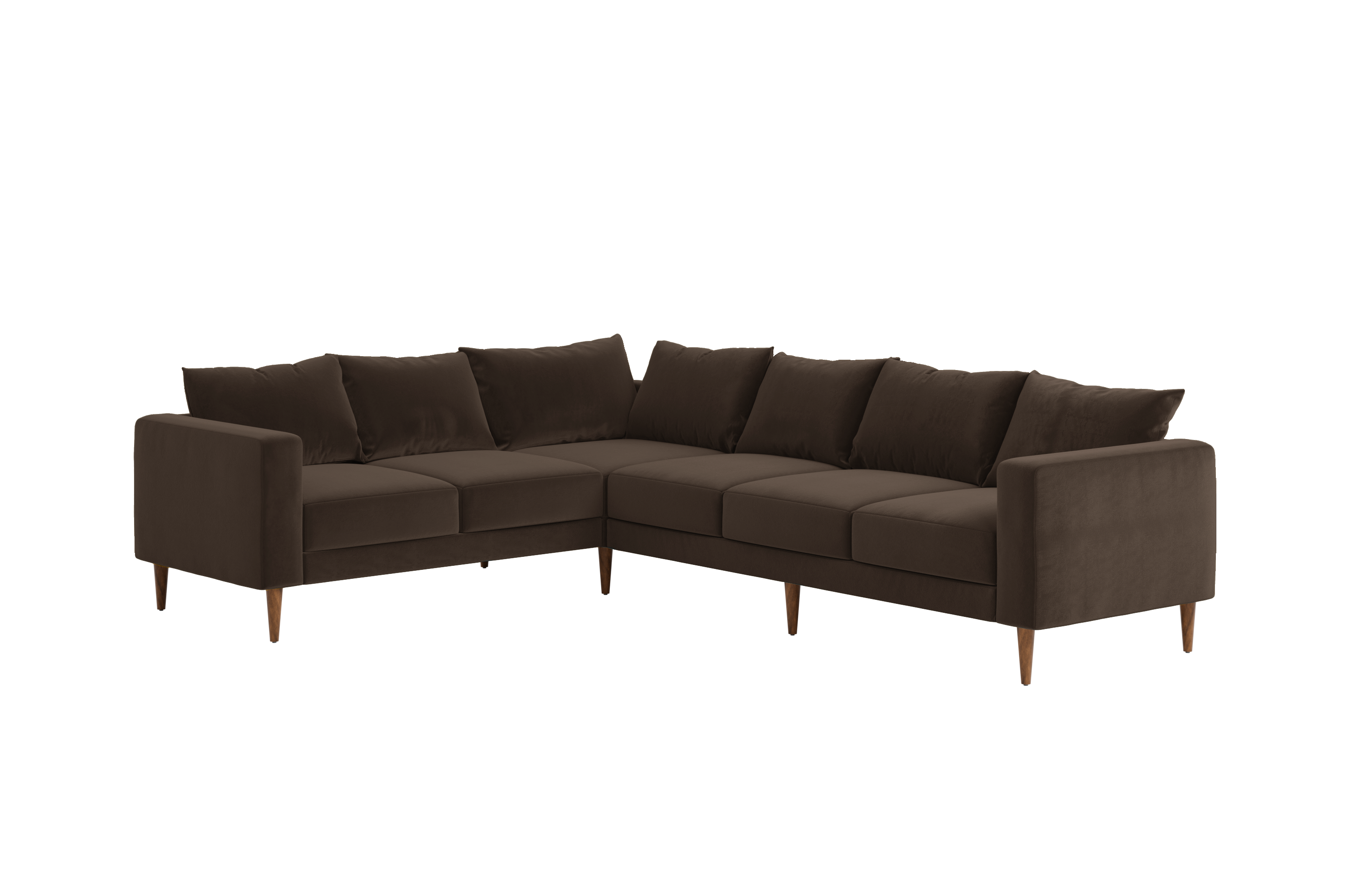 The Essential Corner Sectional | 6 Seat | Recycled Velvet