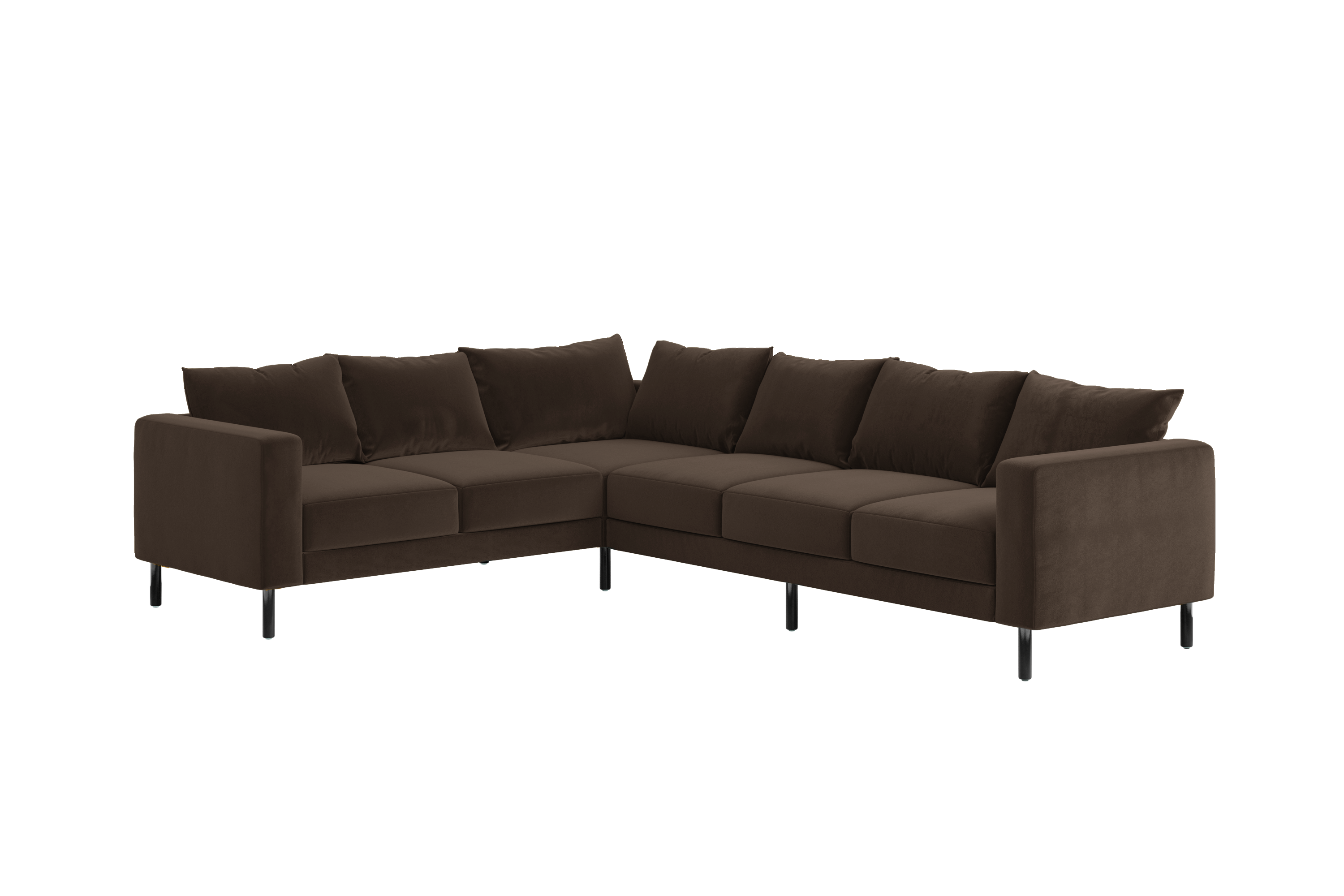 The Essential Corner Sectional | 6 Seat | Recycled Velvet