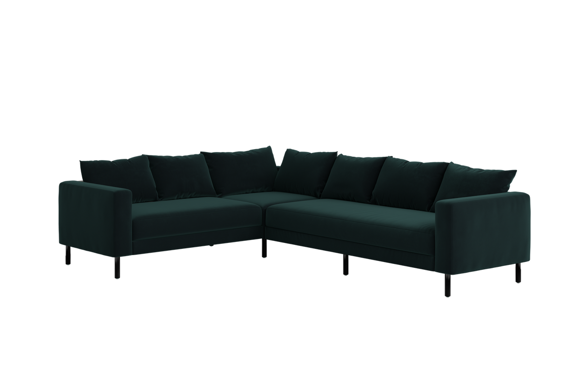 The Essential Corner Sectional | 6 Seat | Recycled Velvet