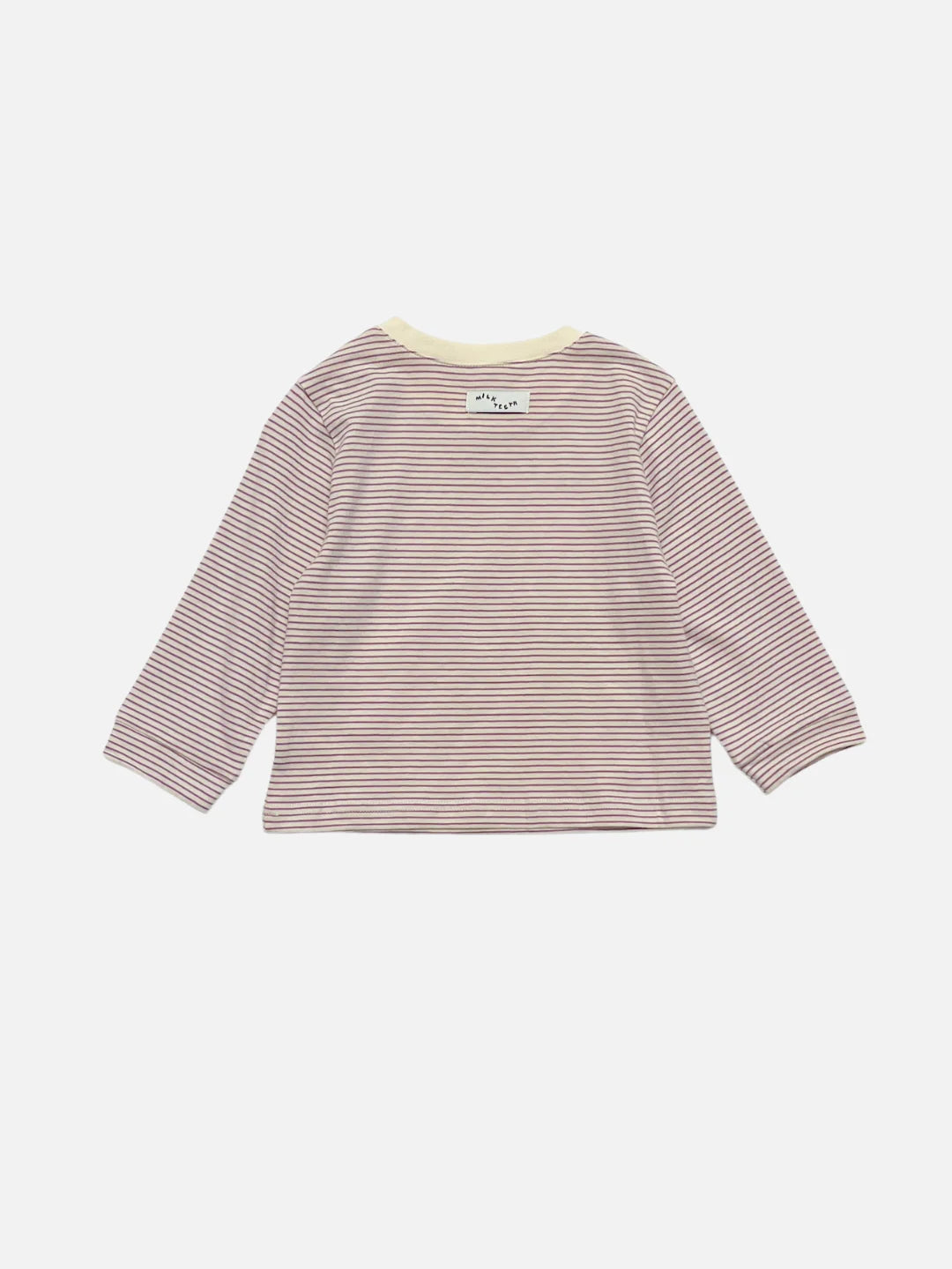 Baby Stripe Longsleeve | Purple + Cream