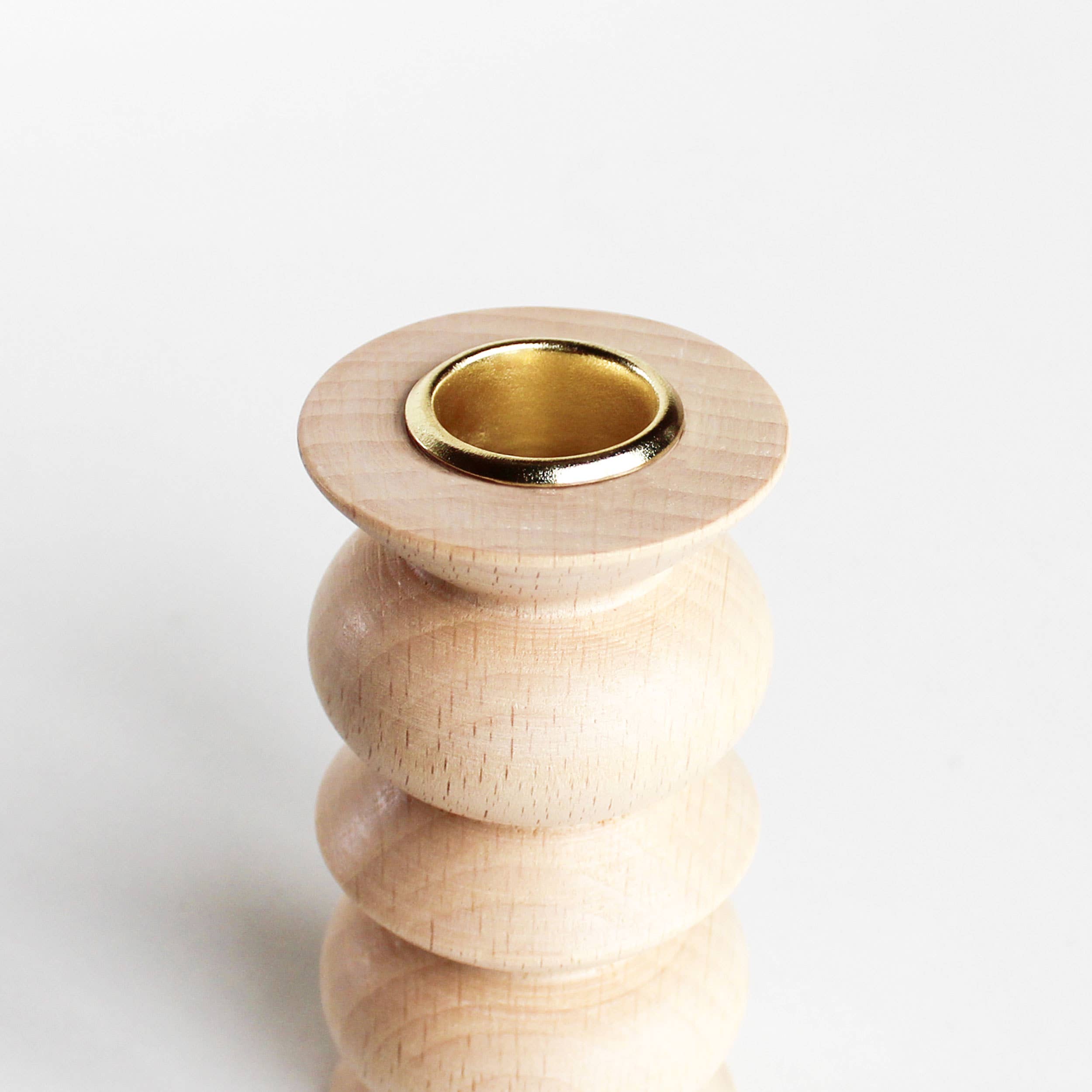 Wooden Candle Holder - Medium Nº 5