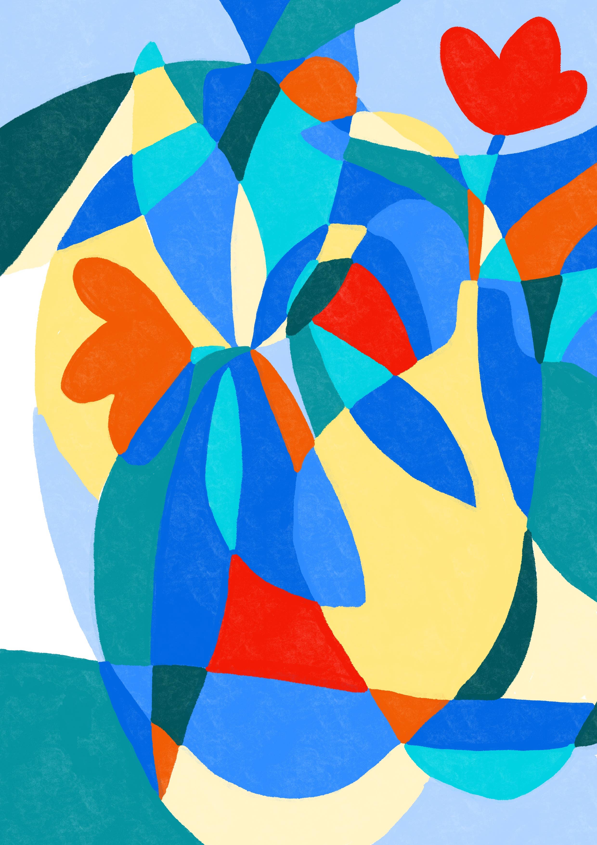 Double Tulips Art Print