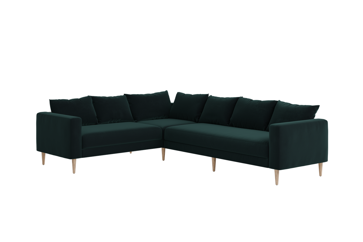 The Essential Corner Sectional | 6 Seat | Recycled Velvet