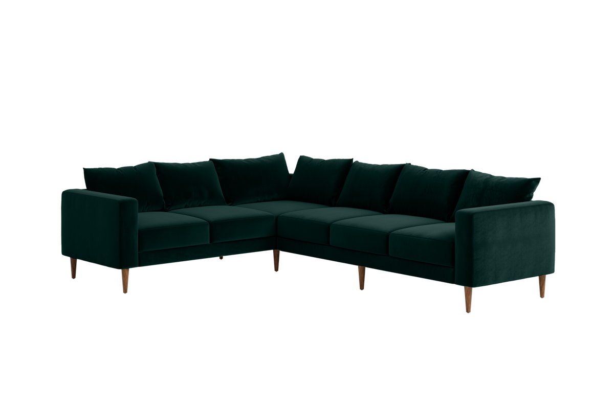 The Essential Corner Sectional | 6 Seat | Recycled Velvet