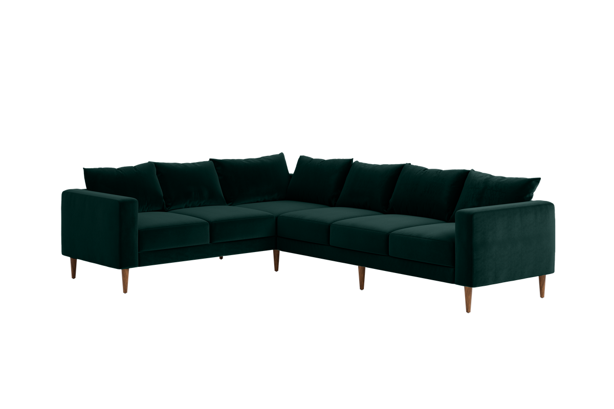 The Essential Corner Sectional | 6 Seat | Recycled Velvet