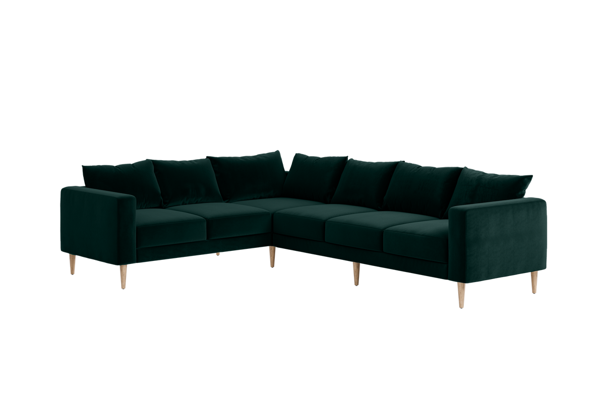 The Essential Corner Sectional | 6 Seat | Recycled Velvet