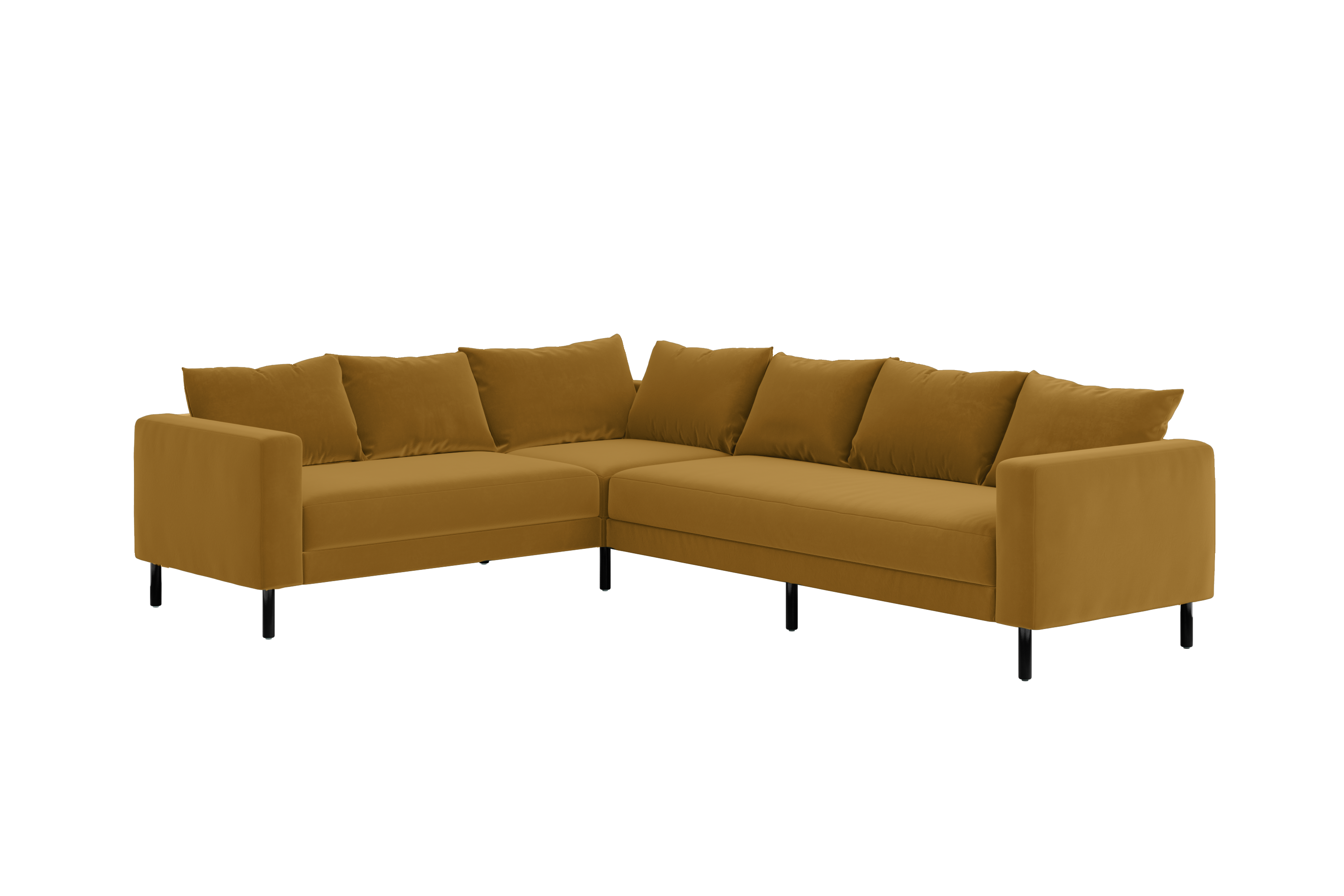 The Essential Corner Sectional | 6 Seat | Recycled Velvet