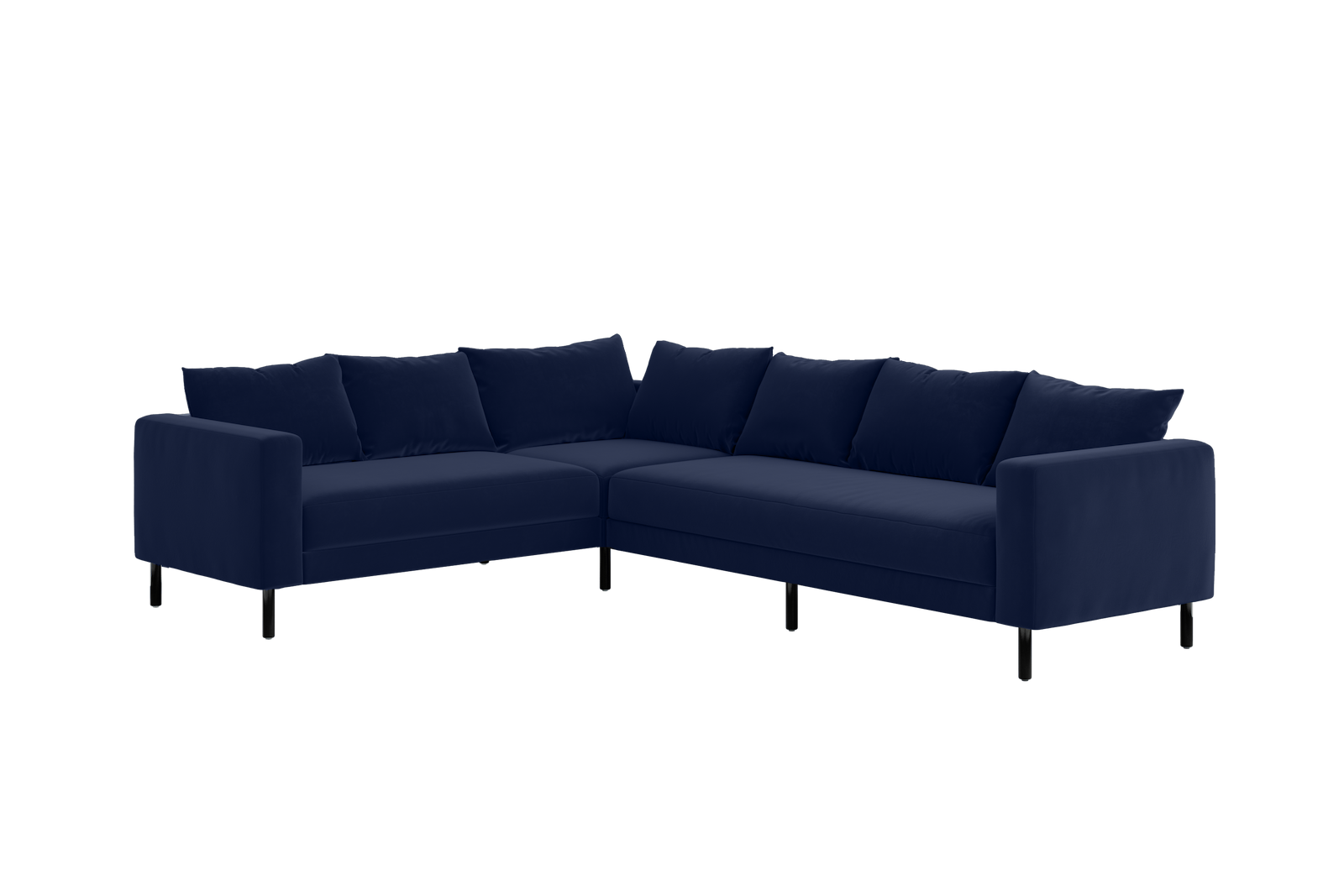 The Essential Corner Sectional | 6 Seat | Recycled Velvet