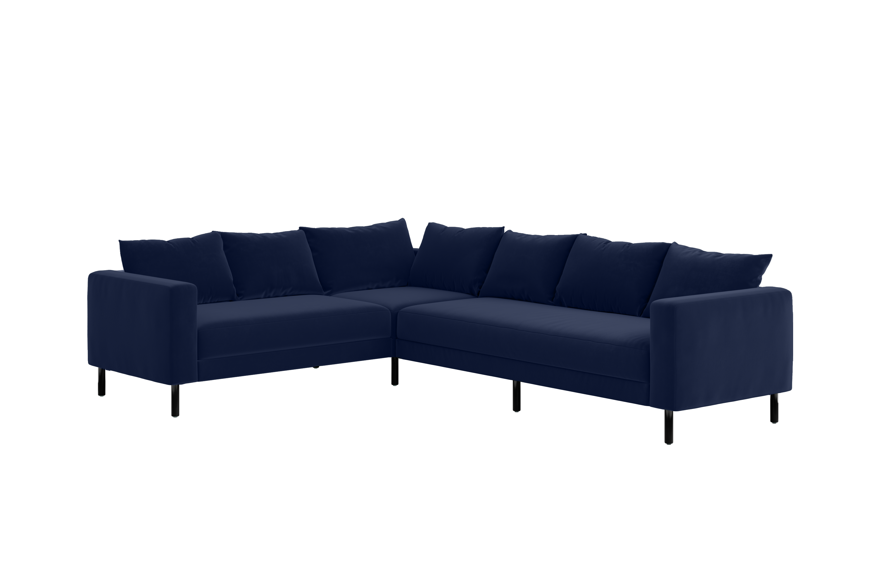 The Essential Corner Sectional | 6 Seat | Recycled Velvet