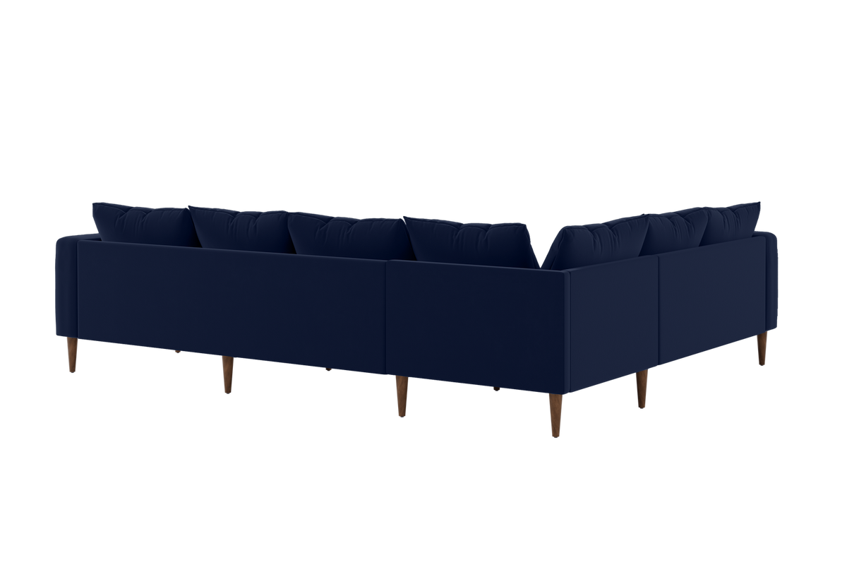 The Essential Corner Sectional | 6 Seat | Recycled Velvet