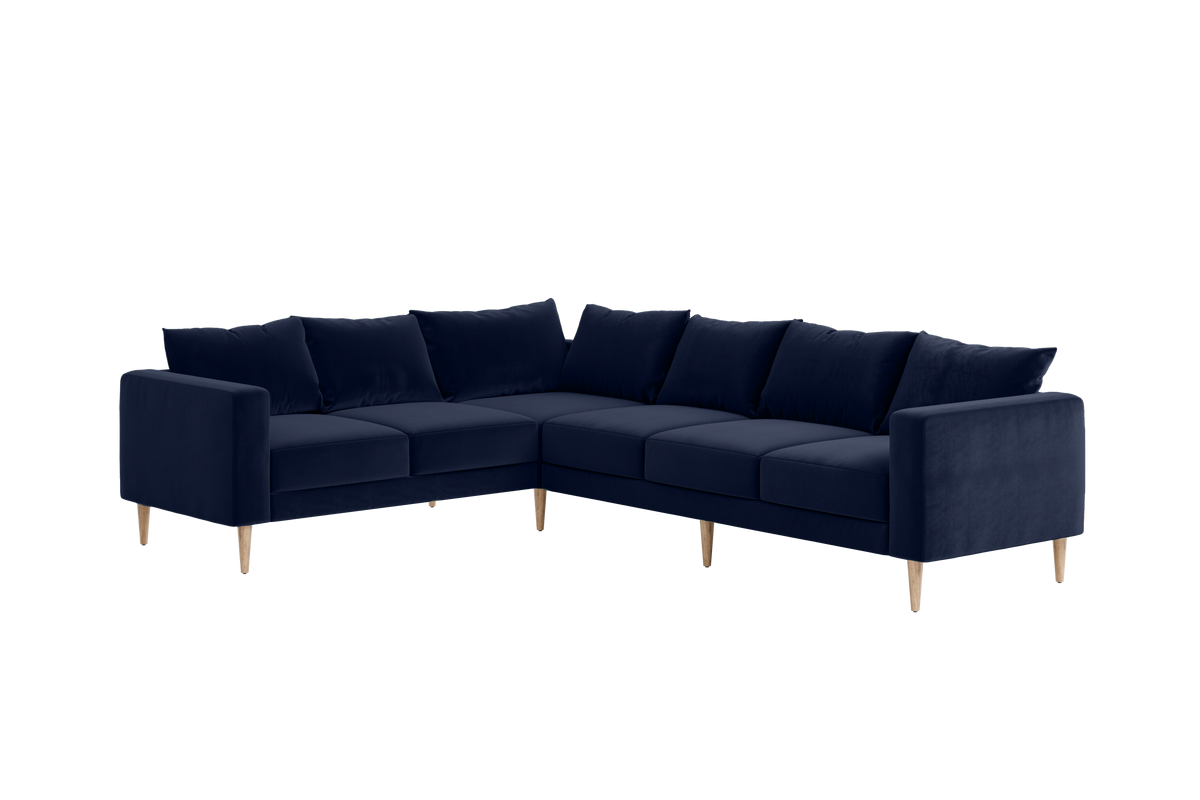 The Essential Corner Sectional | 6 Seat | Recycled Velvet