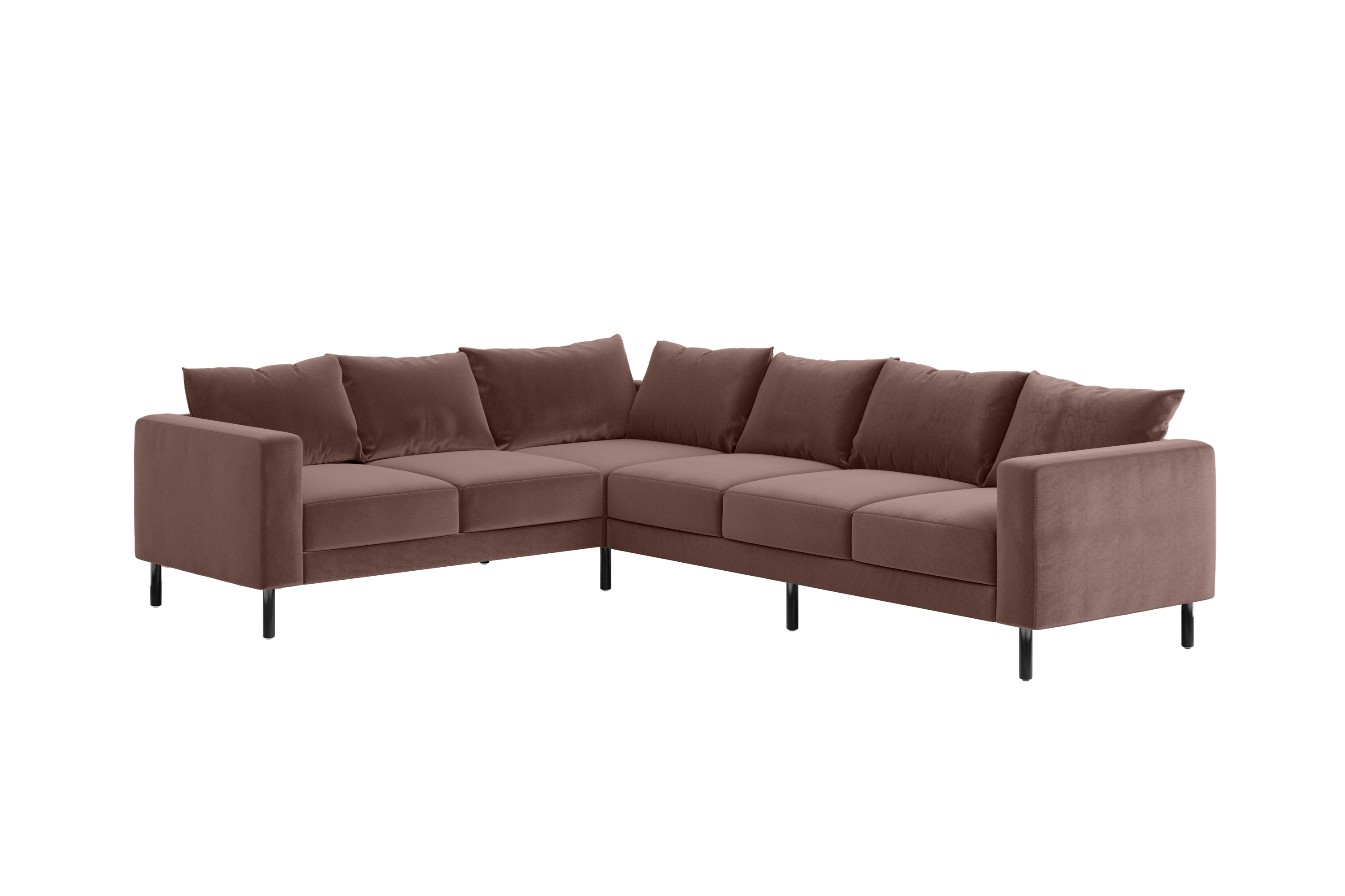 The Essential Corner Sectional | 6 Seat | Recycled Velvet