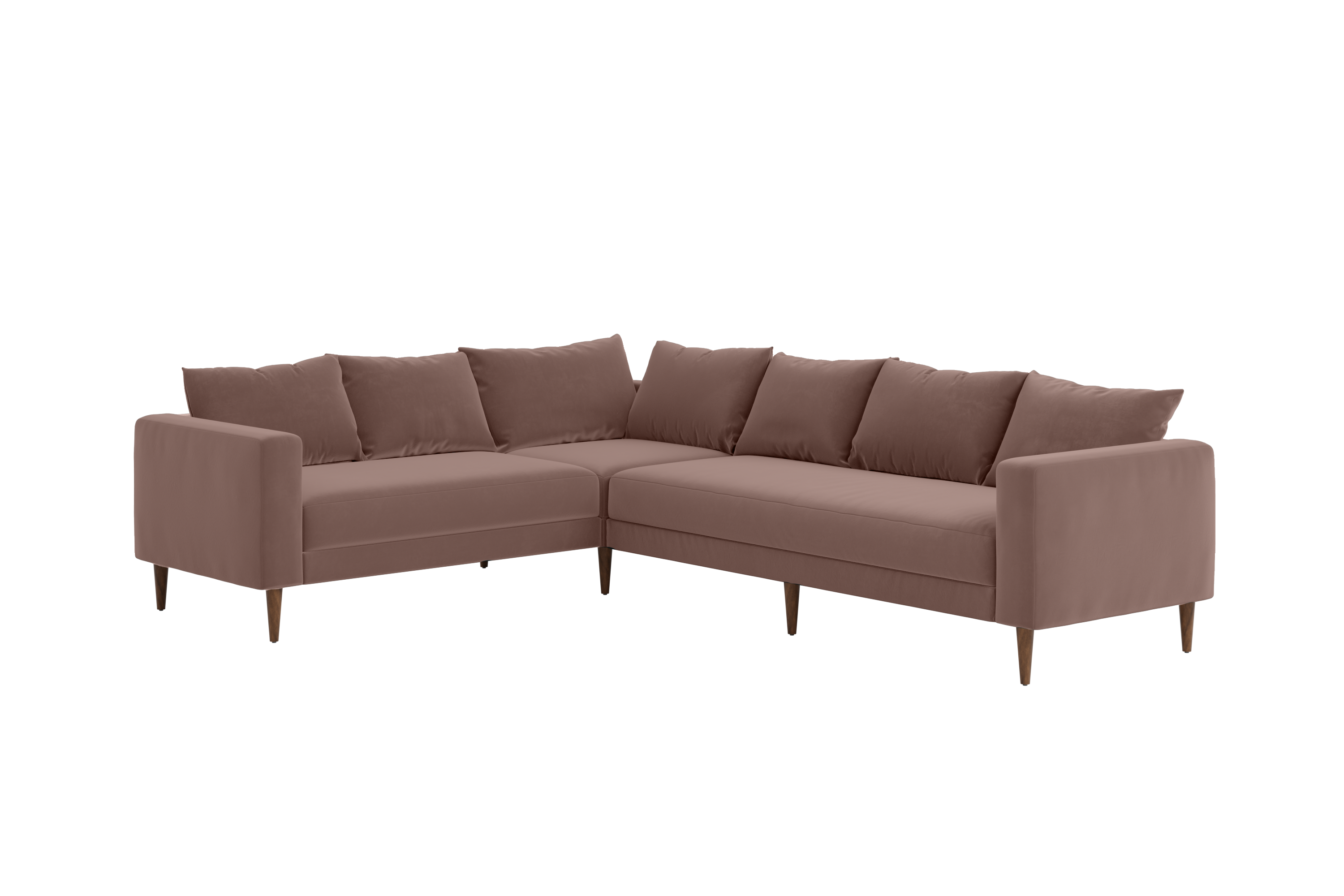 The Essential Corner Sectional | 6 Seat | Recycled Velvet