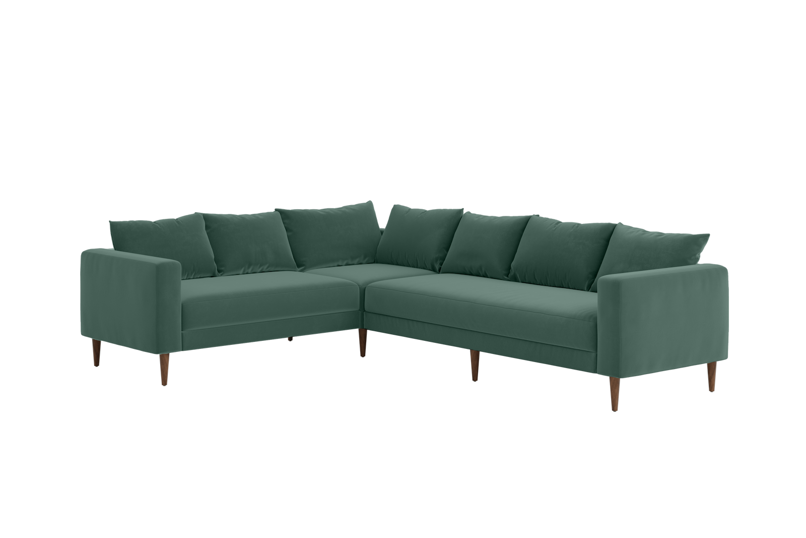 The Essential Corner Sectional | 6 Seat | Recycled Velvet