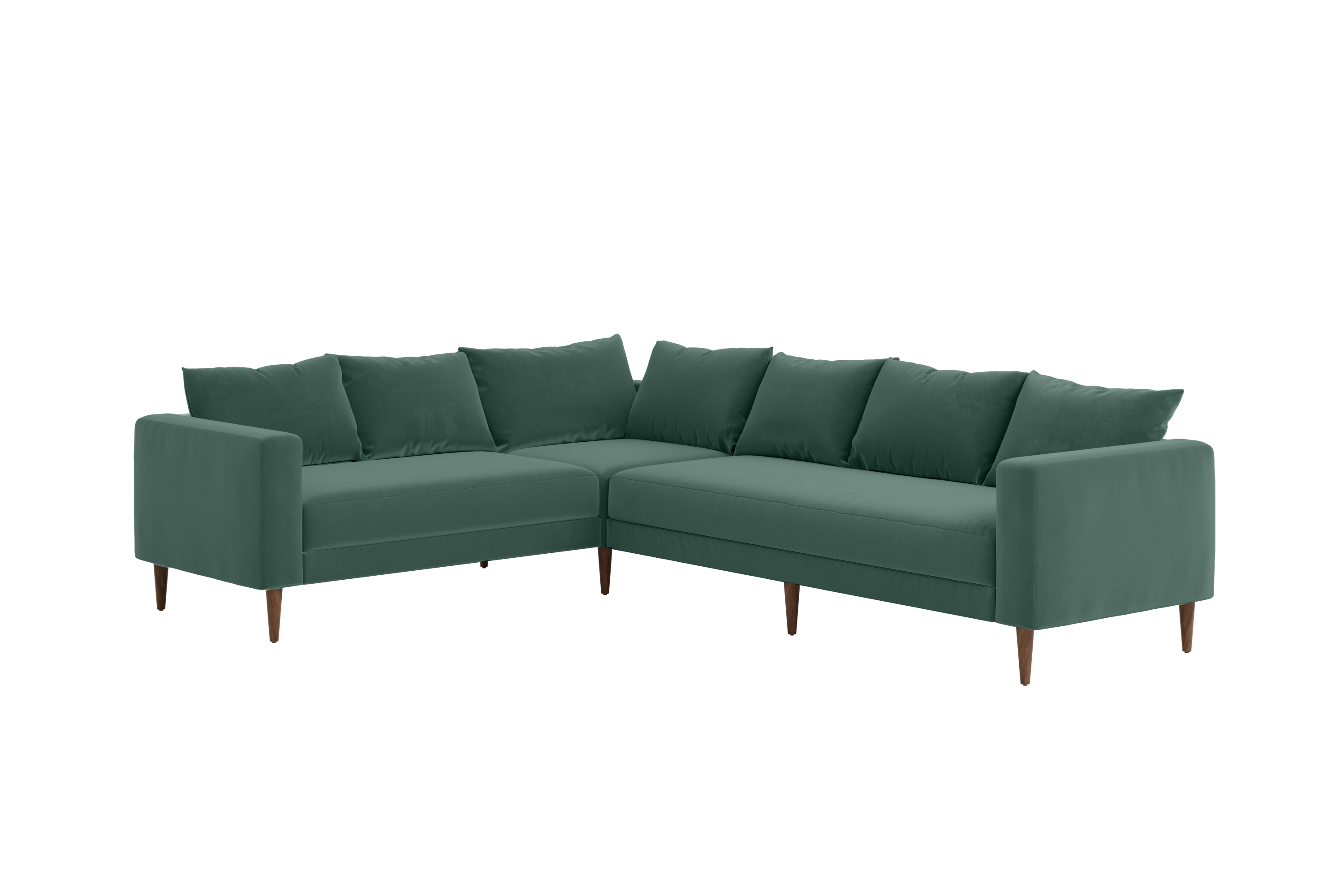 The Essential Corner Sectional | 6 Seat | Recycled Velvet