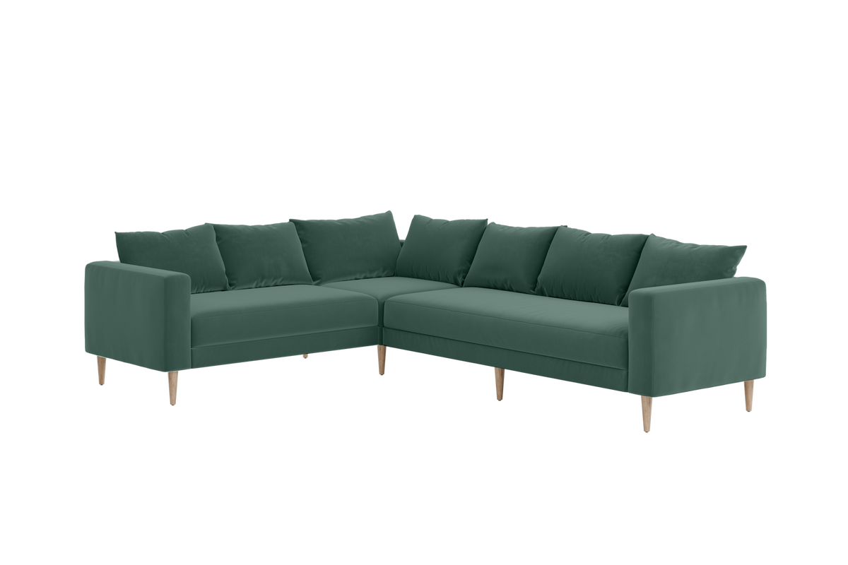 The Essential Corner Sectional | 6 Seat | Recycled Velvet