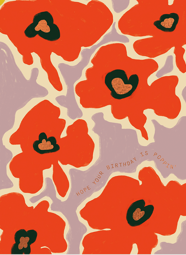 Poppin' Birthday Card