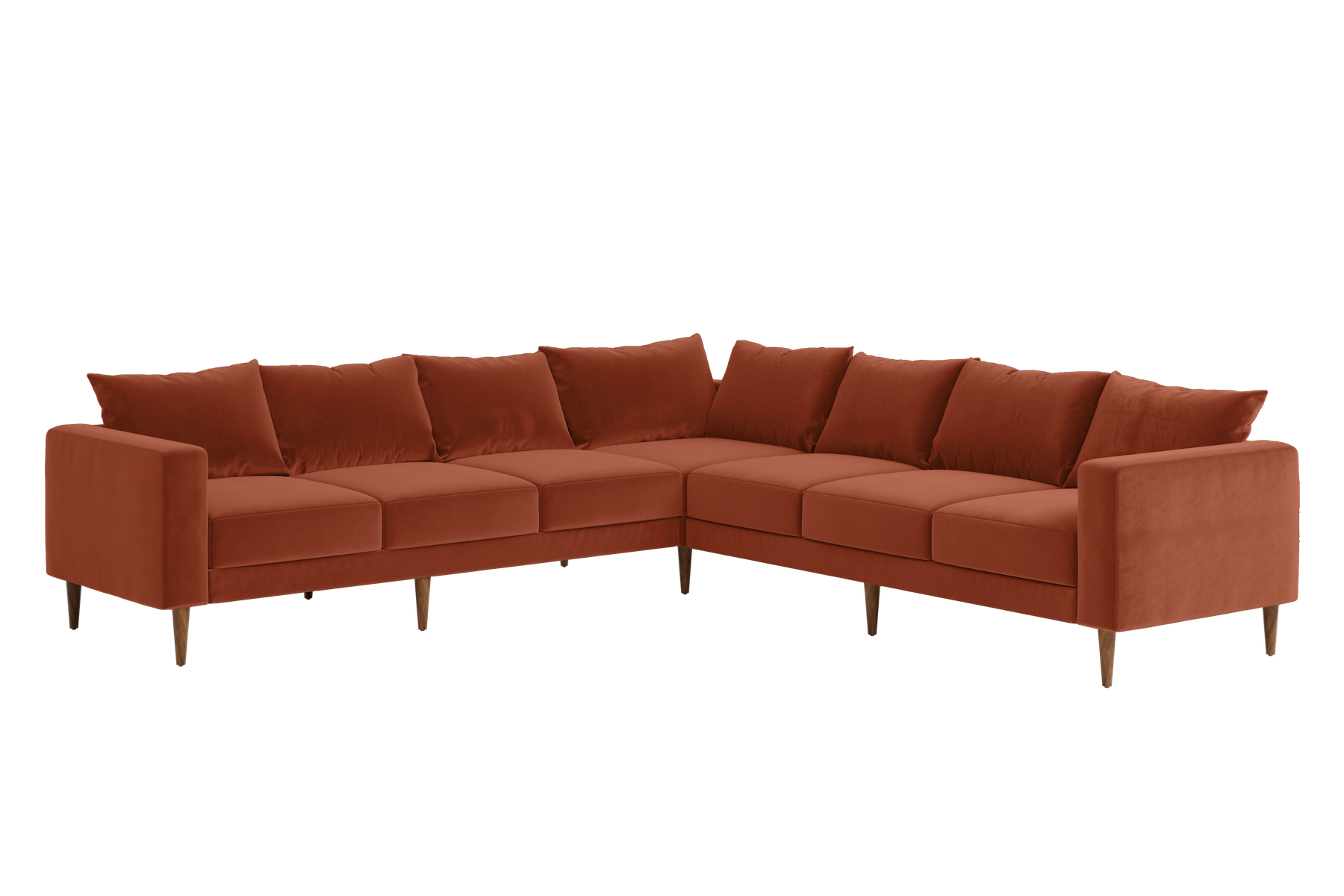 The Essential Corner Sectional | 7 Seat | Recycled Velvet