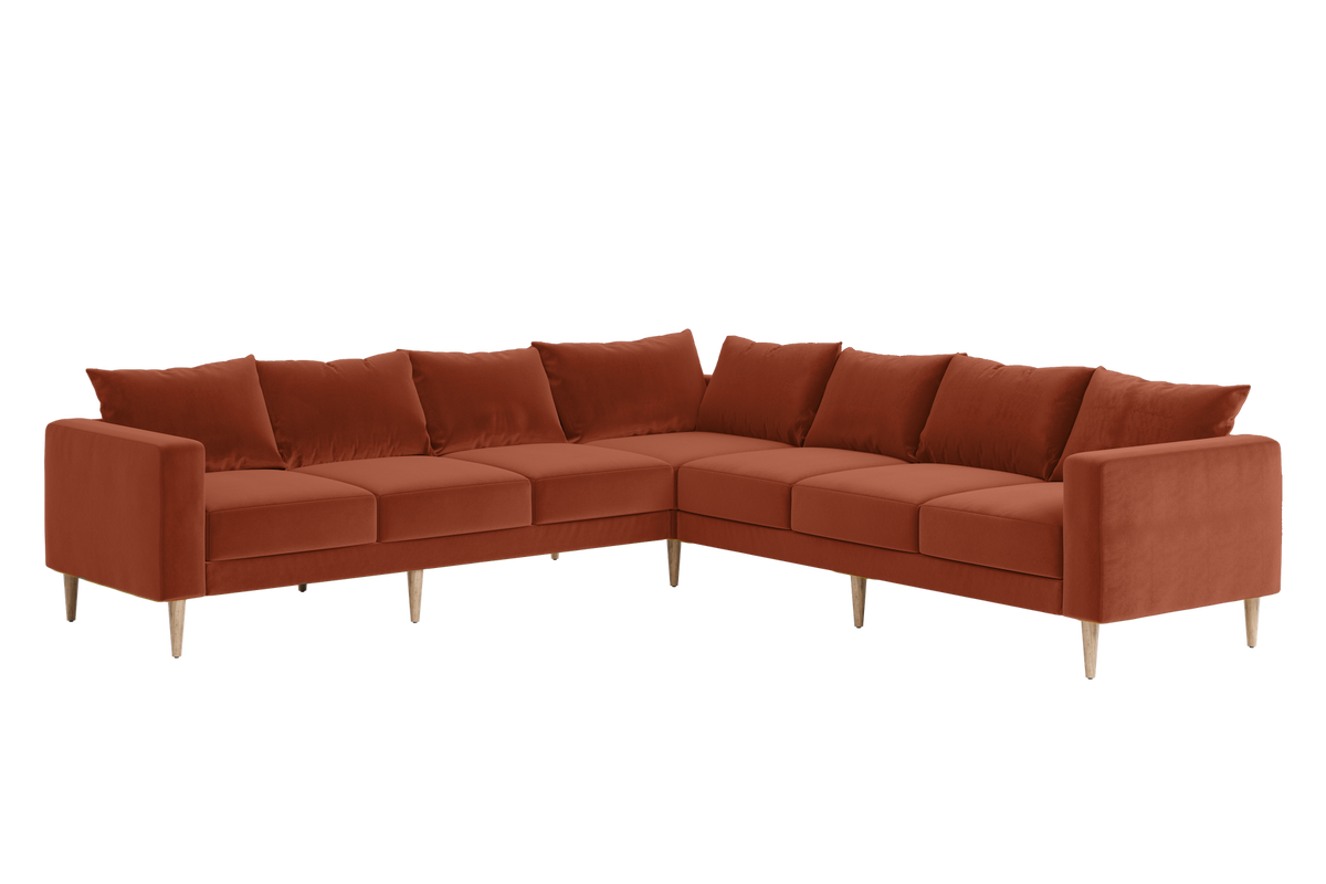The Essential Corner Sectional | 7 Seat | Recycled Velvet