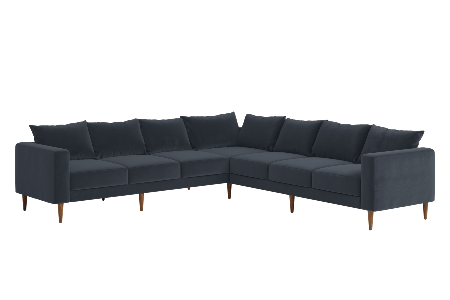 The Essential Corner Sectional | 7 Seat | Recycled Velvet