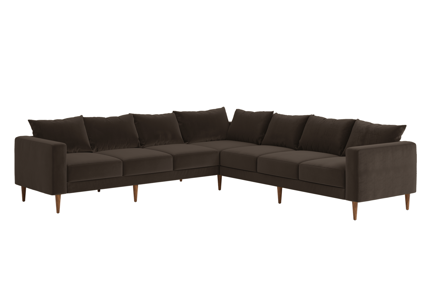 The Essential Corner Sectional | 7 Seat | Recycled Velvet