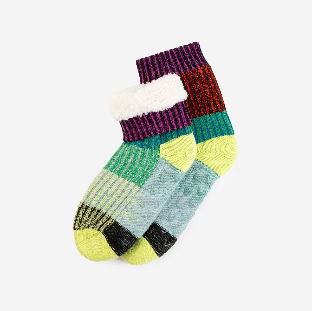 Mosaic House Socks | Lime Cobalt | L/XL