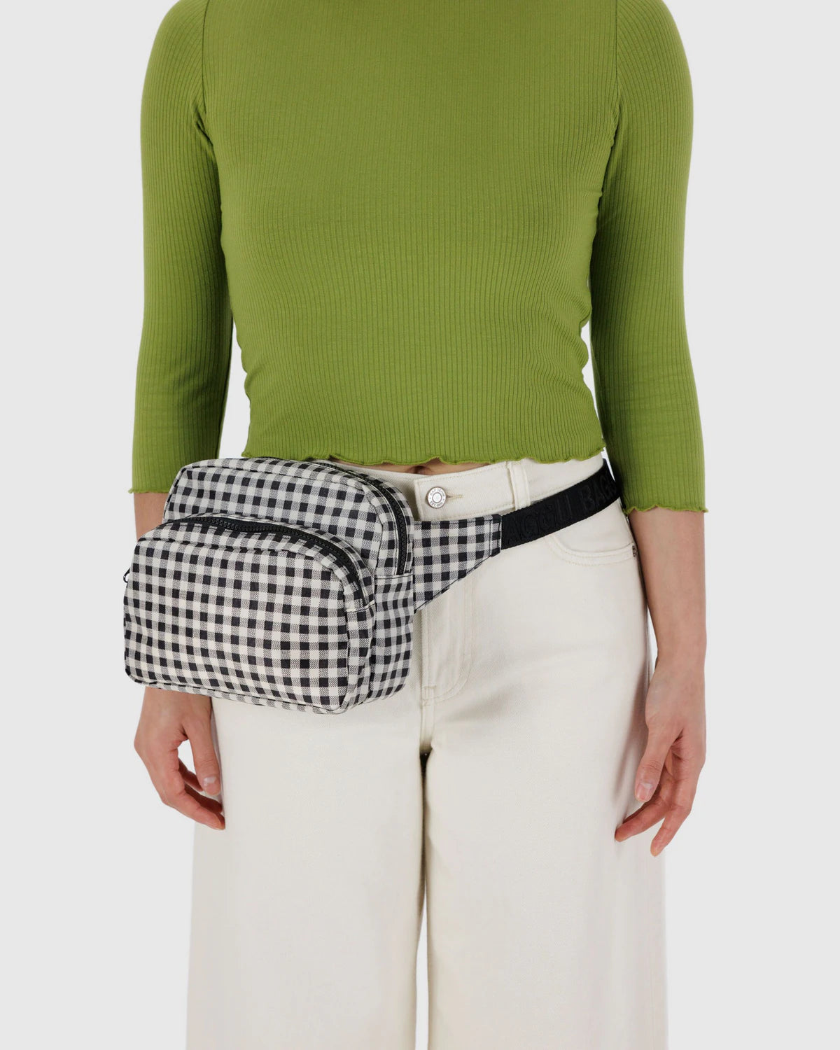 Fanny Pack | Black & White Gingham