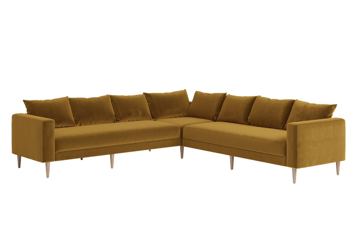 The Essential Corner Sectional | 7 Seat | Recycled Velvet
