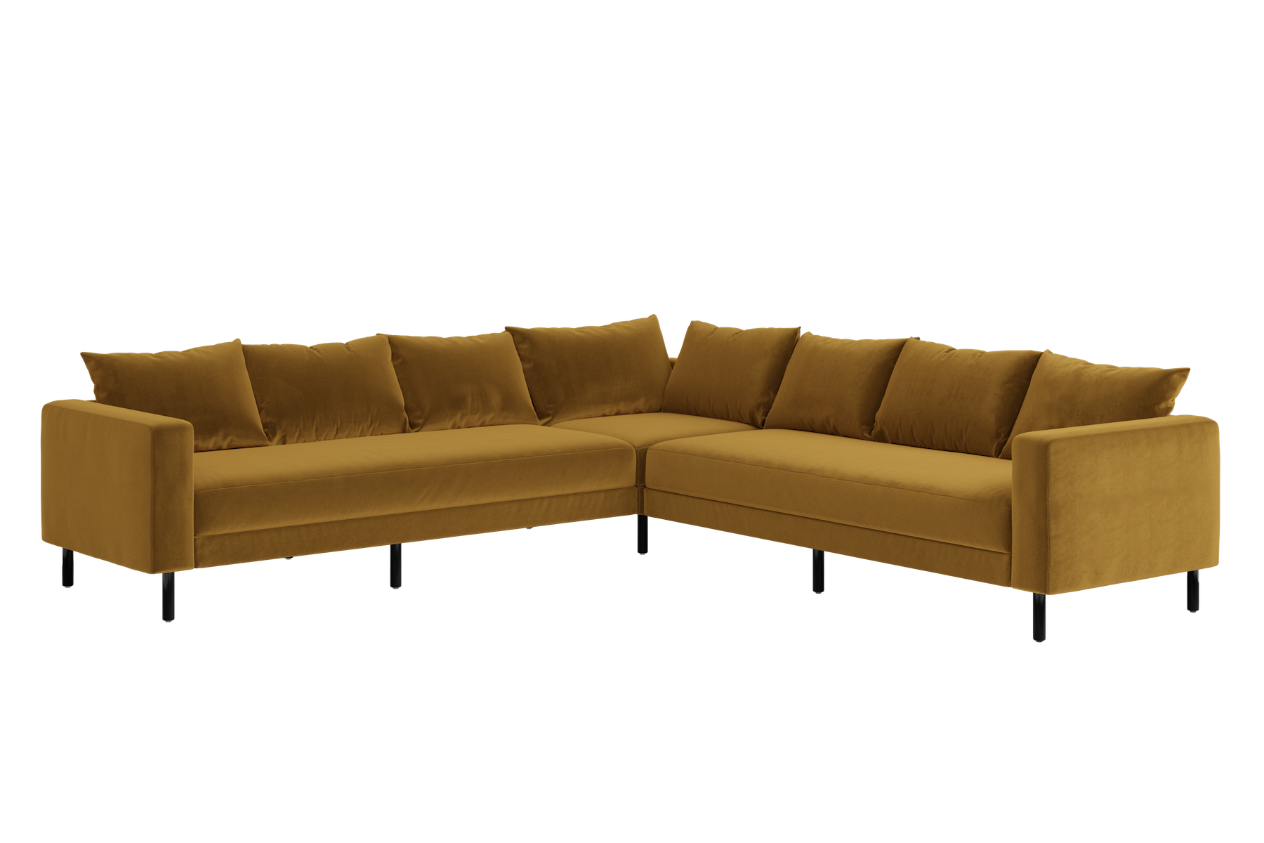 The Essential Corner Sectional | 7 Seat | Recycled Velvet