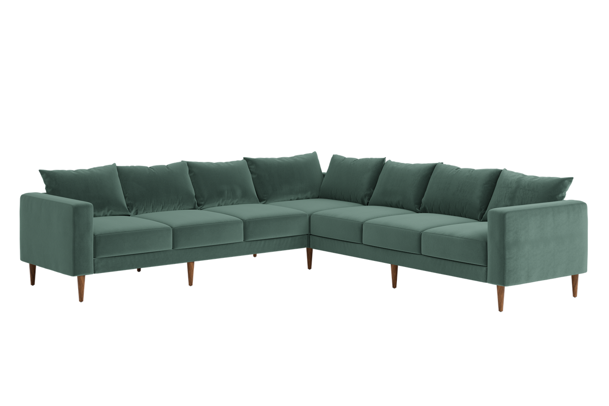 The Essential Corner Sectional | 7 Seat | Recycled Velvet