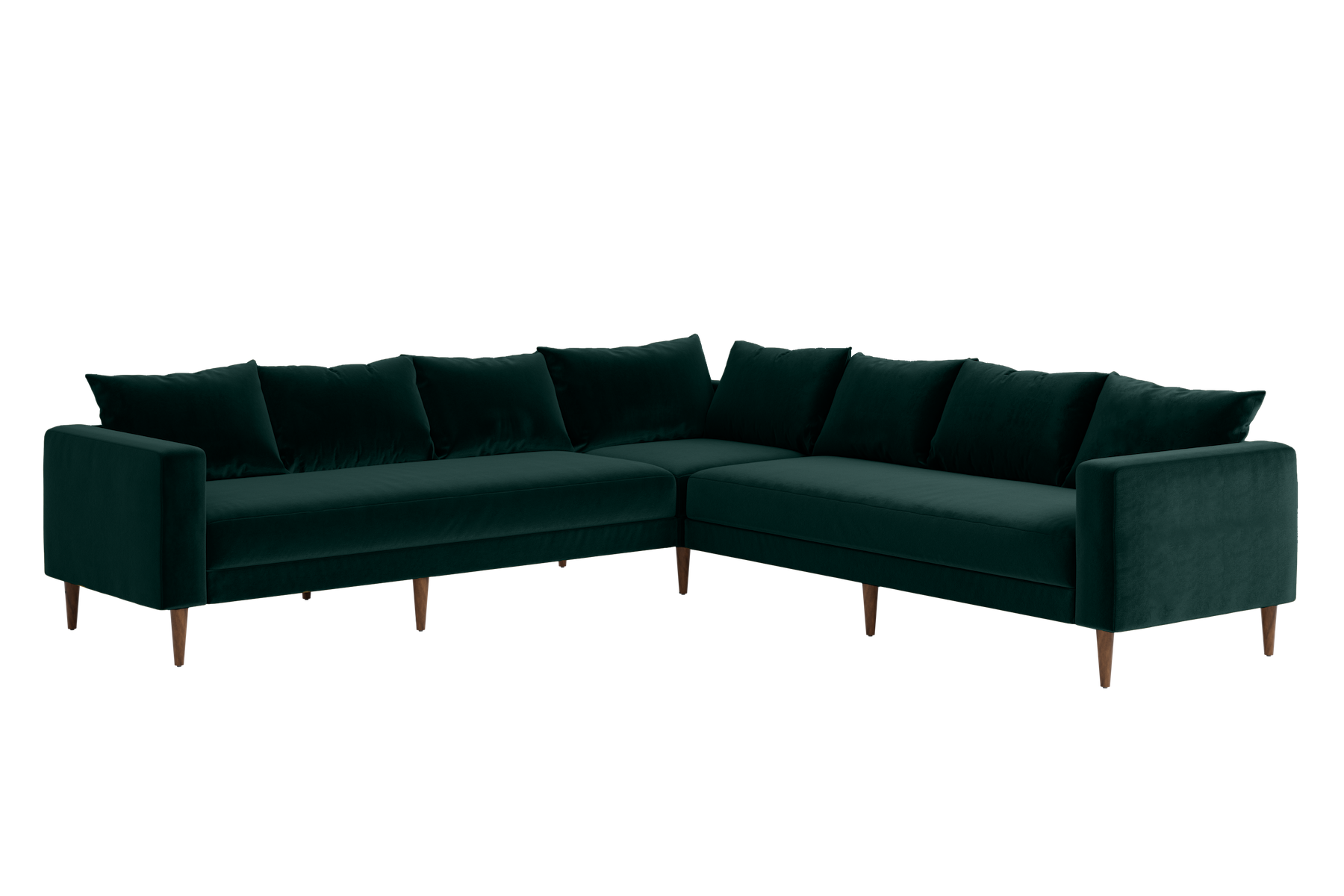 The Essential Corner Sectional | 7 Seat | Recycled Velvet