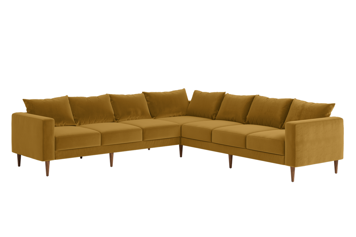 The Essential Corner Sectional | 7 Seat | Recycled Velvet
