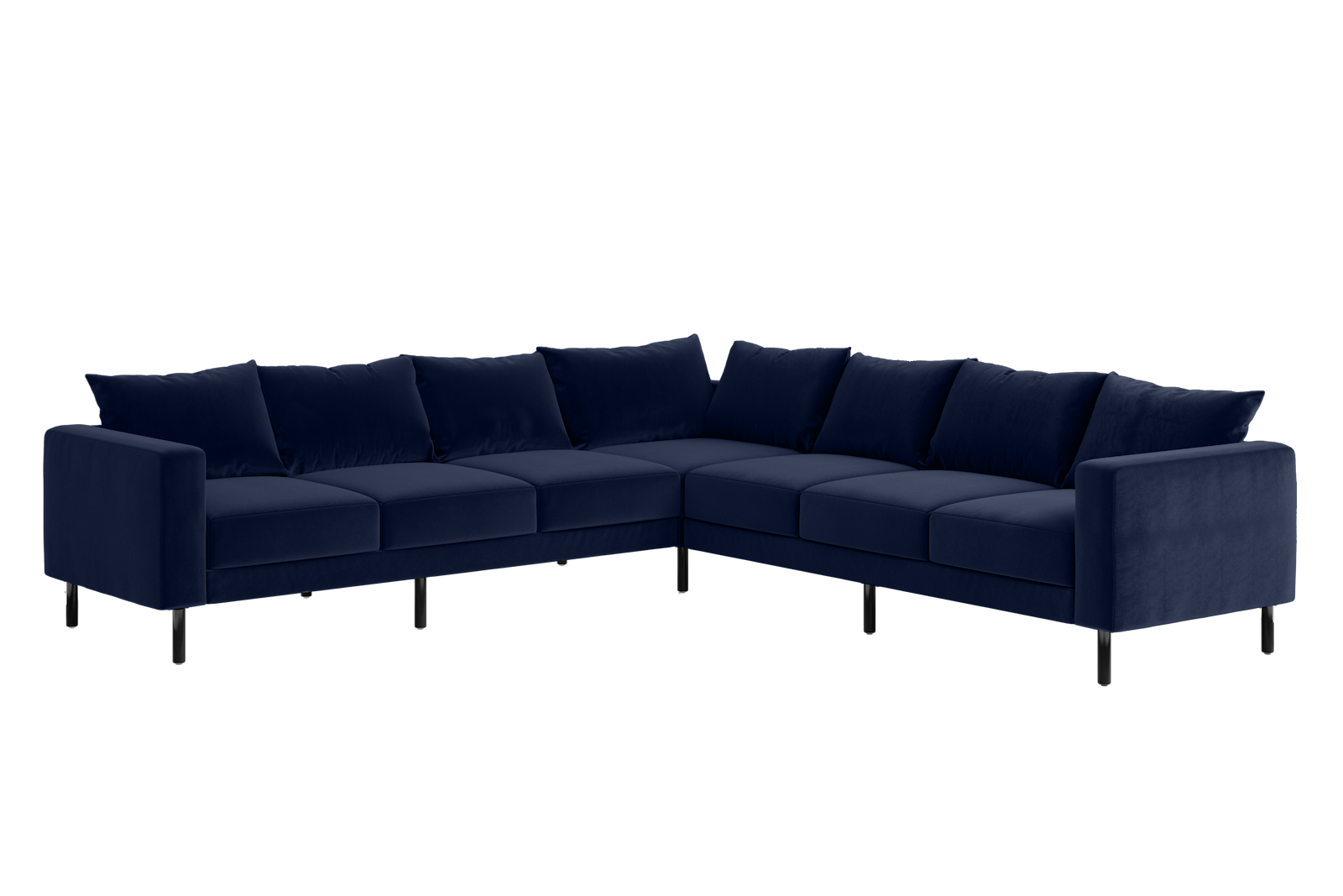 The Essential Corner Sectional | 7 Seat | Recycled Velvet